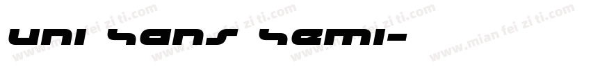 Uni Sans Semi字体转换